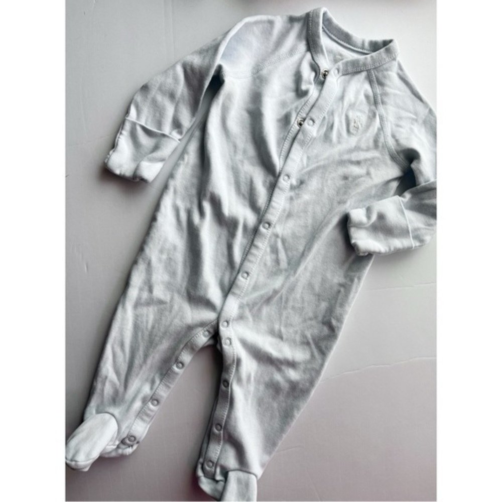 Ralph Lauren • Baby Blue Pastel Blue Footies